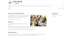 Desktop Screenshot of hillcitylodge.org