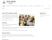 Tablet Screenshot of hillcitylodge.org